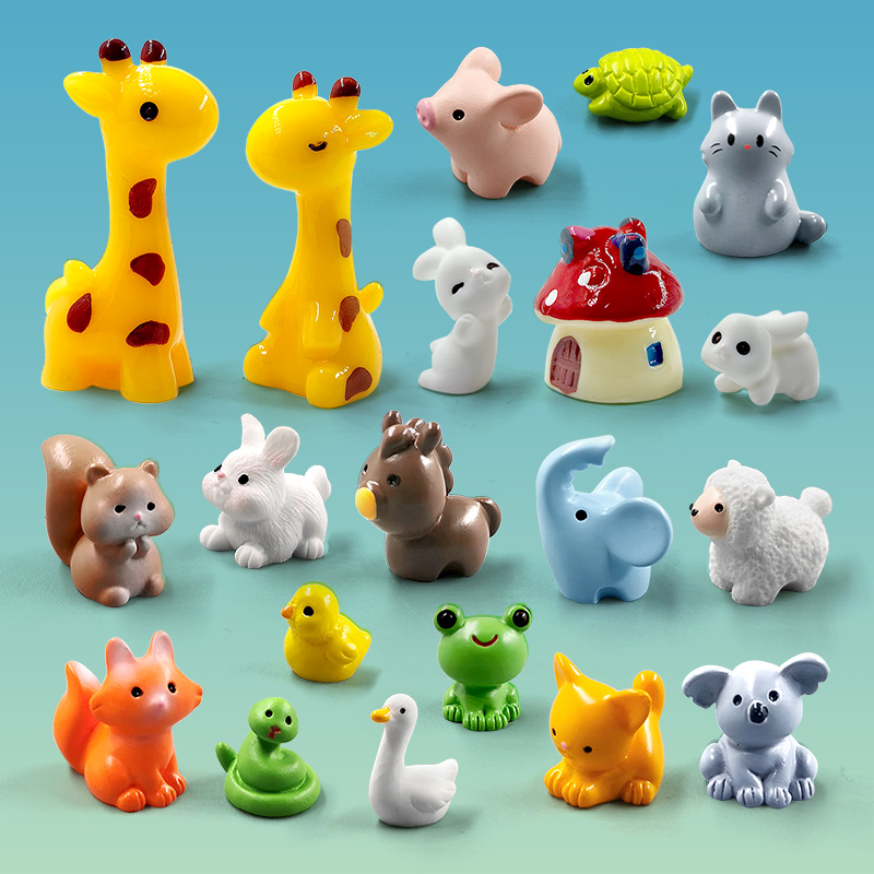 Home Decor Ikea - 20Pcs Giraffe Goose Elephant Frog Fox