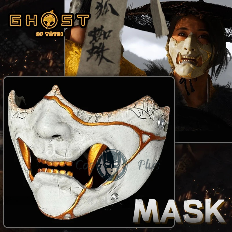 Home Decor Japanese - Game Ghost of Yotei Atsu Mask