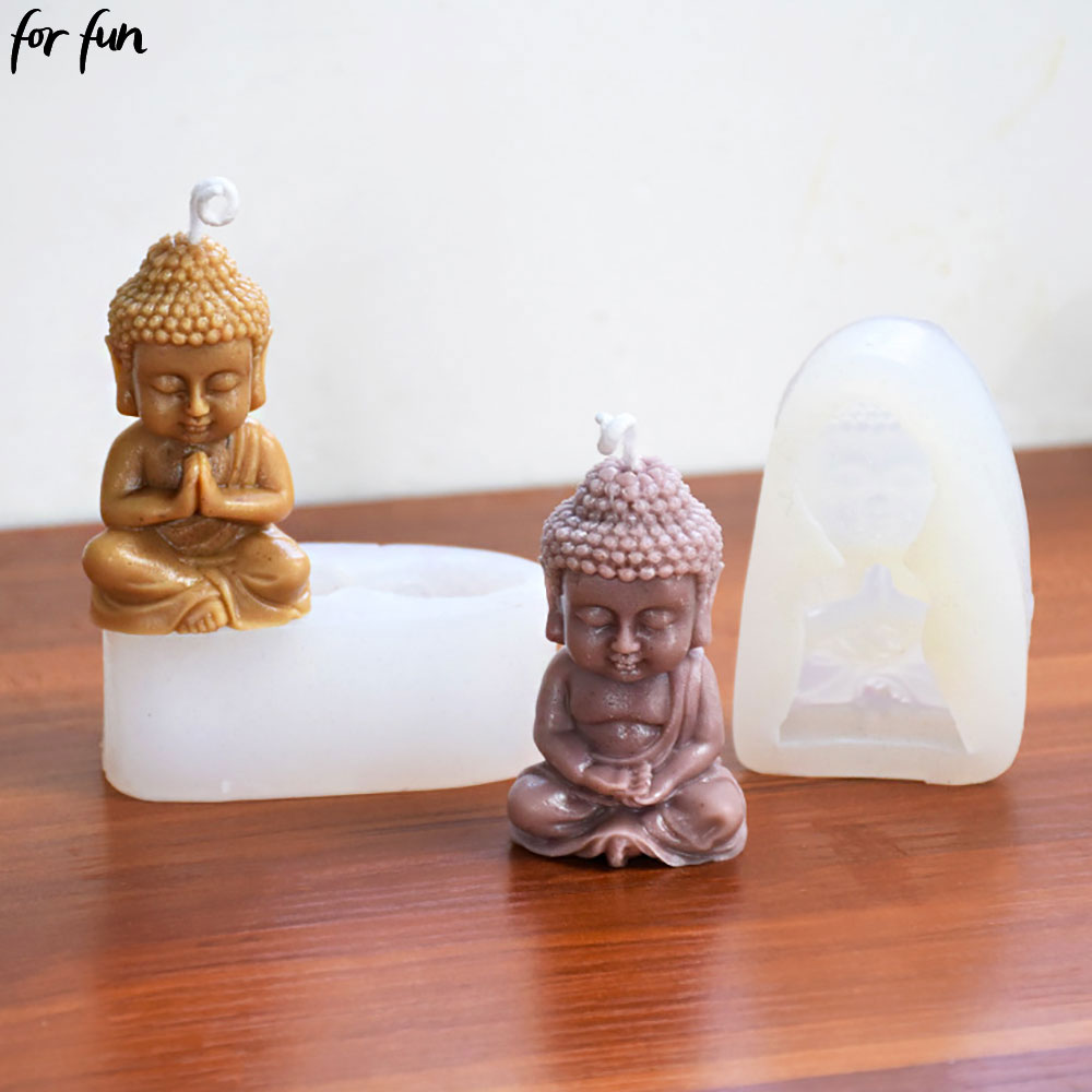 Home Decor Humacao - For fun 3d Buddha Silicone Candle