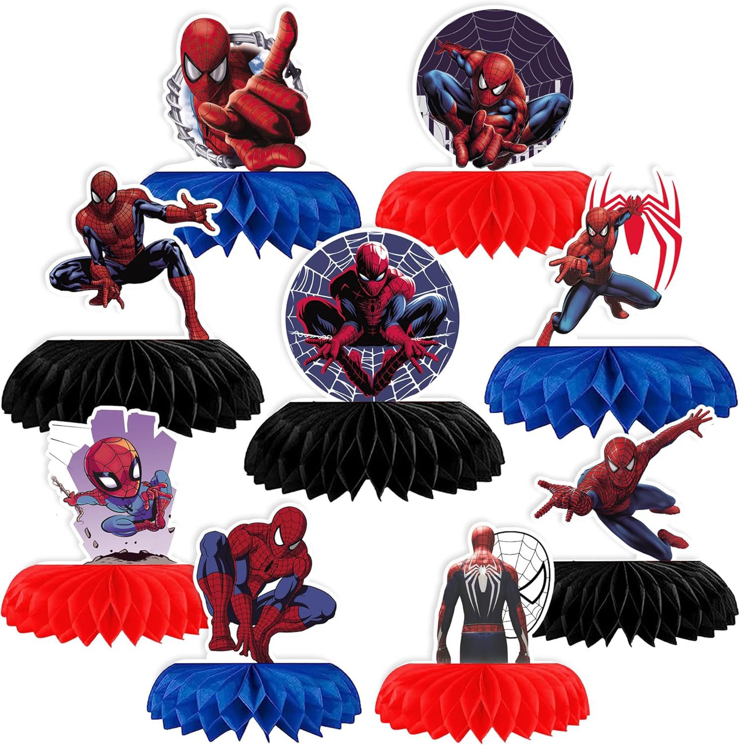 Home Decor Online - Spider-Man party supplies superhero honeycomb birthday