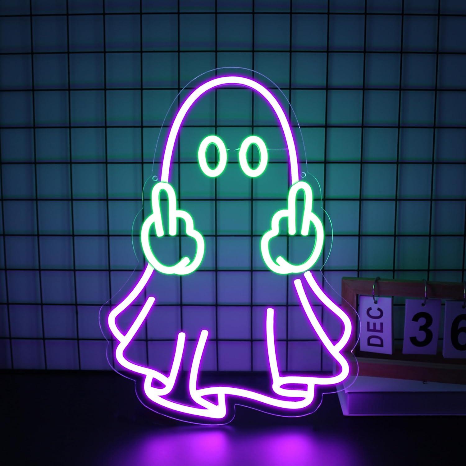 Home Decor Room - Ghost Neon Sign USB Powered LED