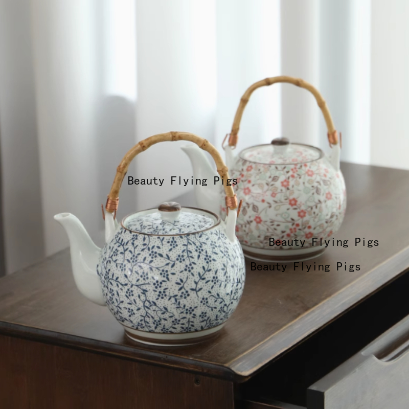 Home Decor Ikea - 1100ml ceramic teapot Ceramic Japanese style