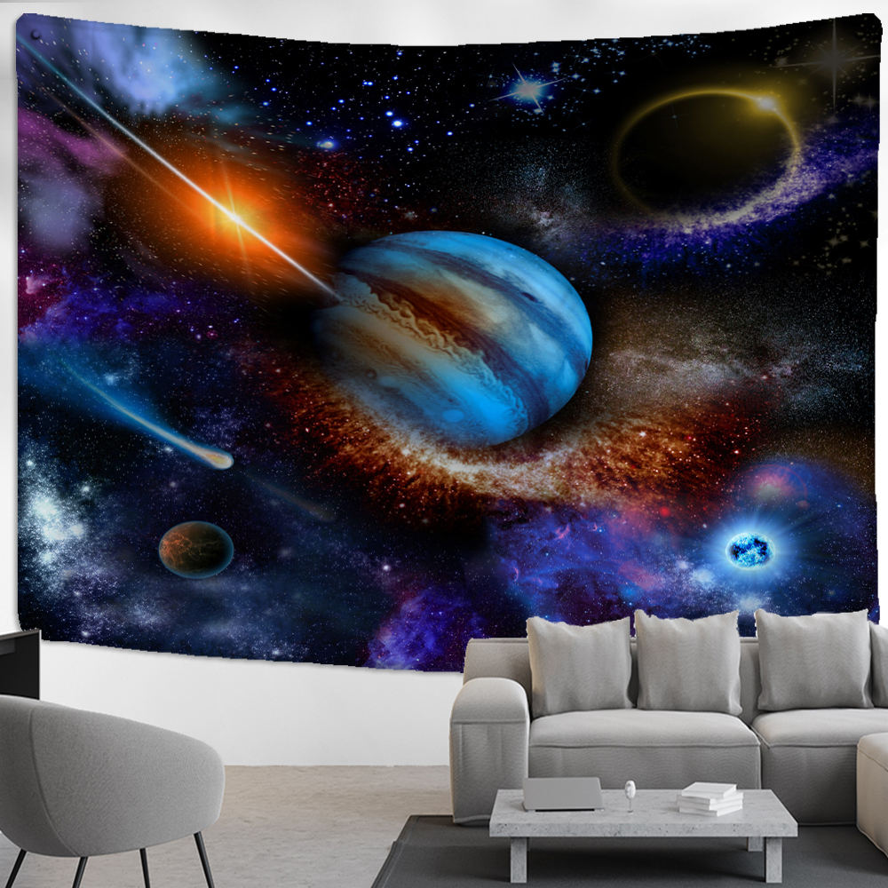 Home Decor Hippie - Astronaut Planet Tapestry Wall Hanging Psychedelic