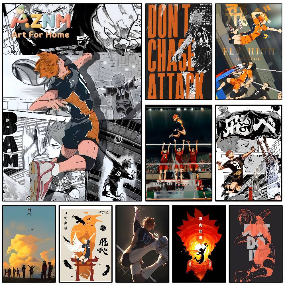 Home Decor Japanese - Japanese Anime Haikyuu Poster Art With