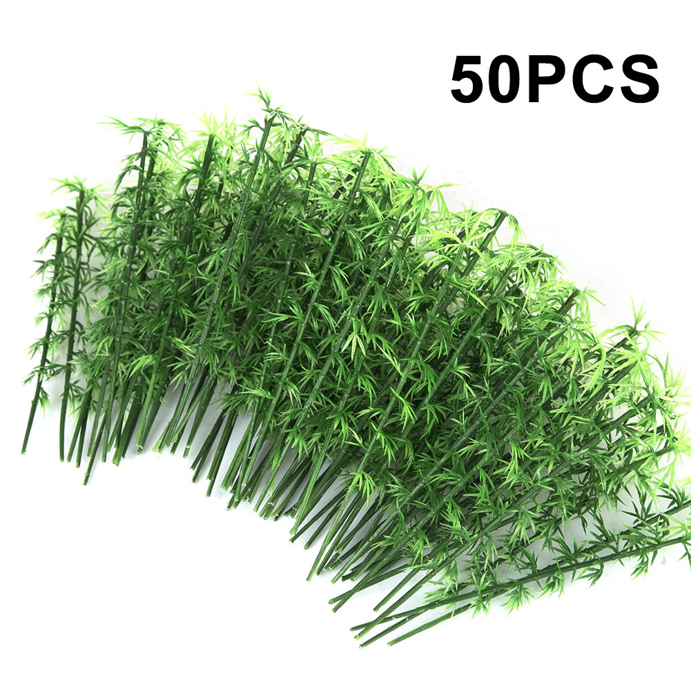 Home Decor Ikea - 50Pcs 10cm/12cm/15cm Plastic Miniature Model Tree