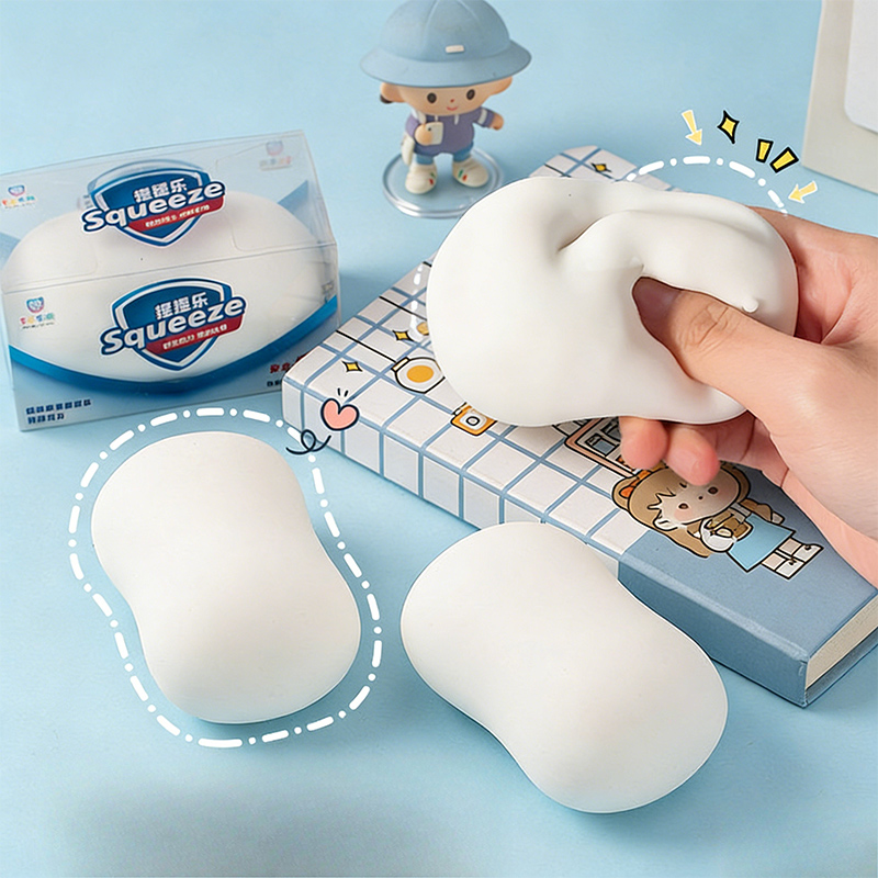 Home Decor Ideas - Soft Fake White Soap Squishy Slime