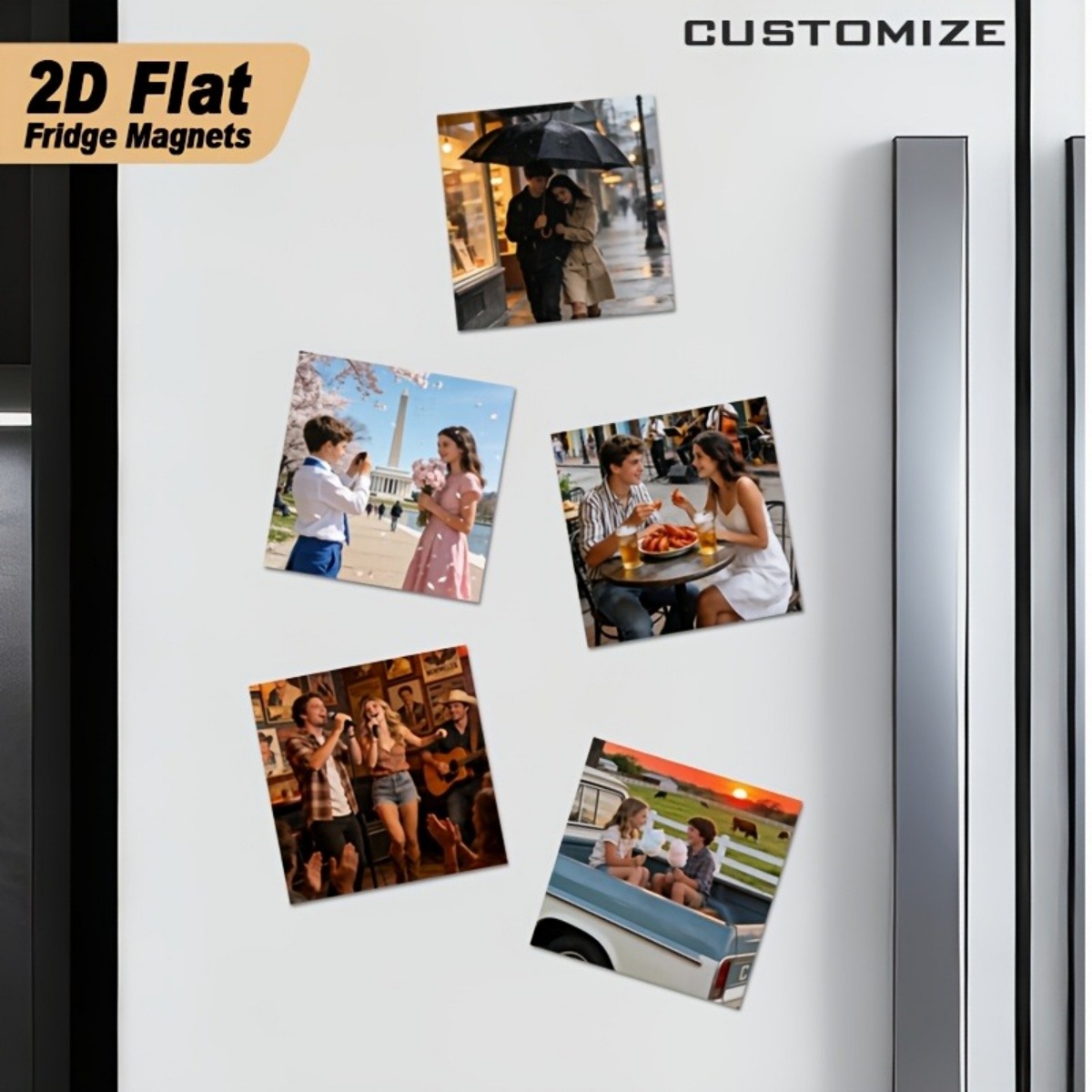 Home Decor For Birthday - Customizable Fridge Magnets—Featuring Personalized Designs, the