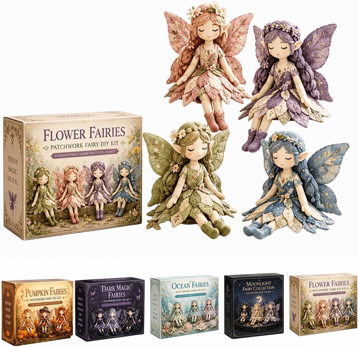 Home Decor Gift - Fairy Patchwork DIY Collection, Fairy Handmade
