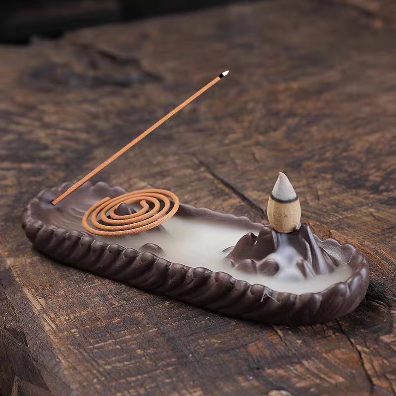 Home Decor Humacao - Mountain Backflow Incense Mold Silicone Cement