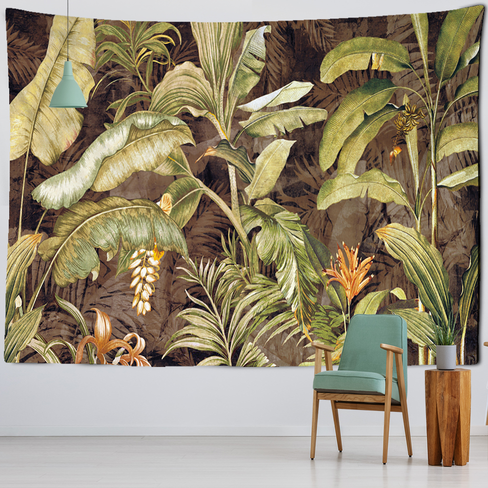 Home Decor Hippie - Tropical Plants Banana Leaf Tapestry Wall
