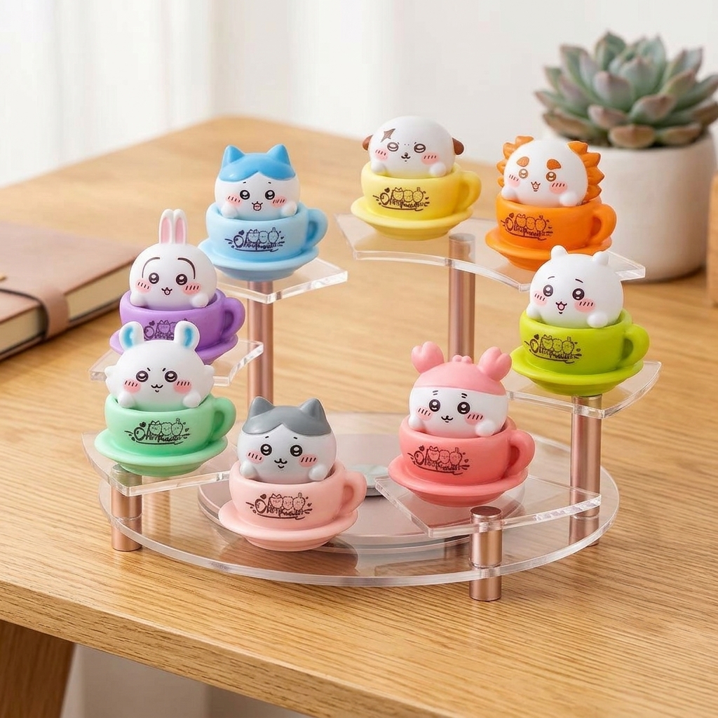 Home Decor Japanese - Chiikawa Rotating Cup Figure Kawaii Anime