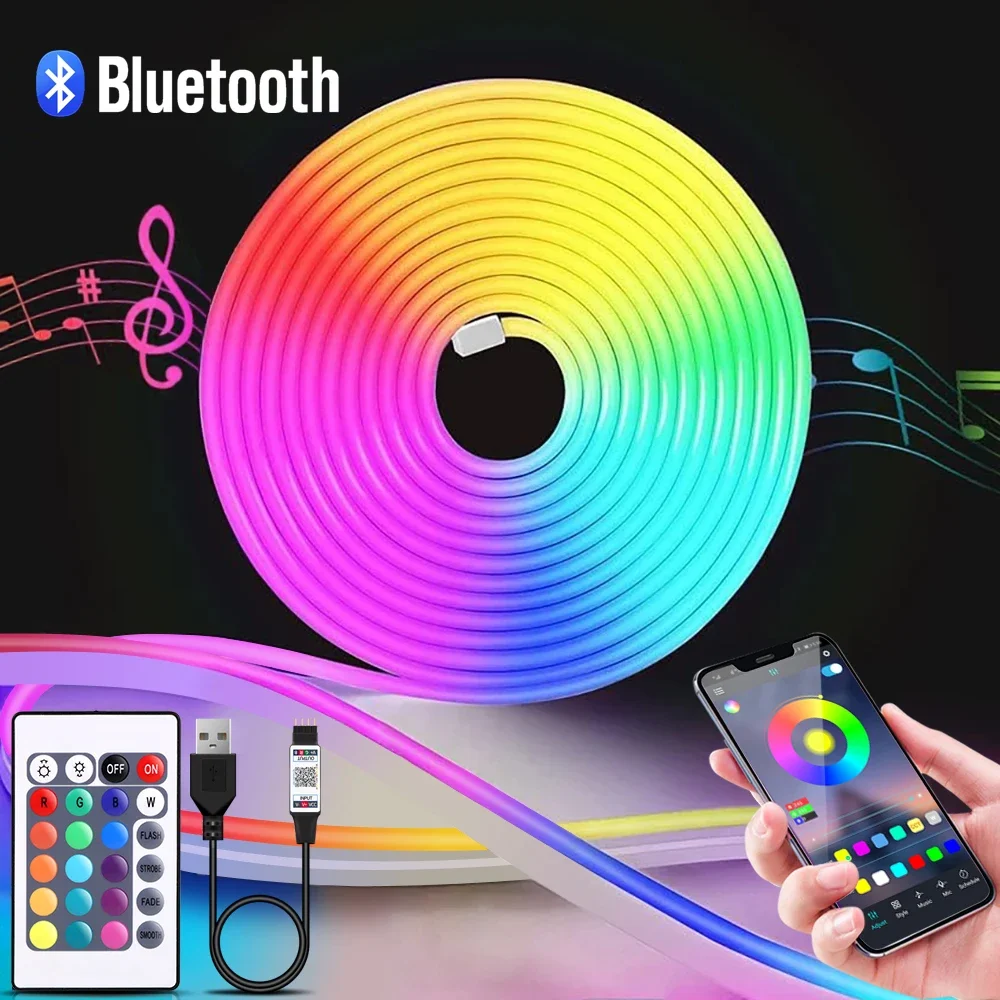 Home Decor Room - 1-5m RGB LED Neon Strip Light