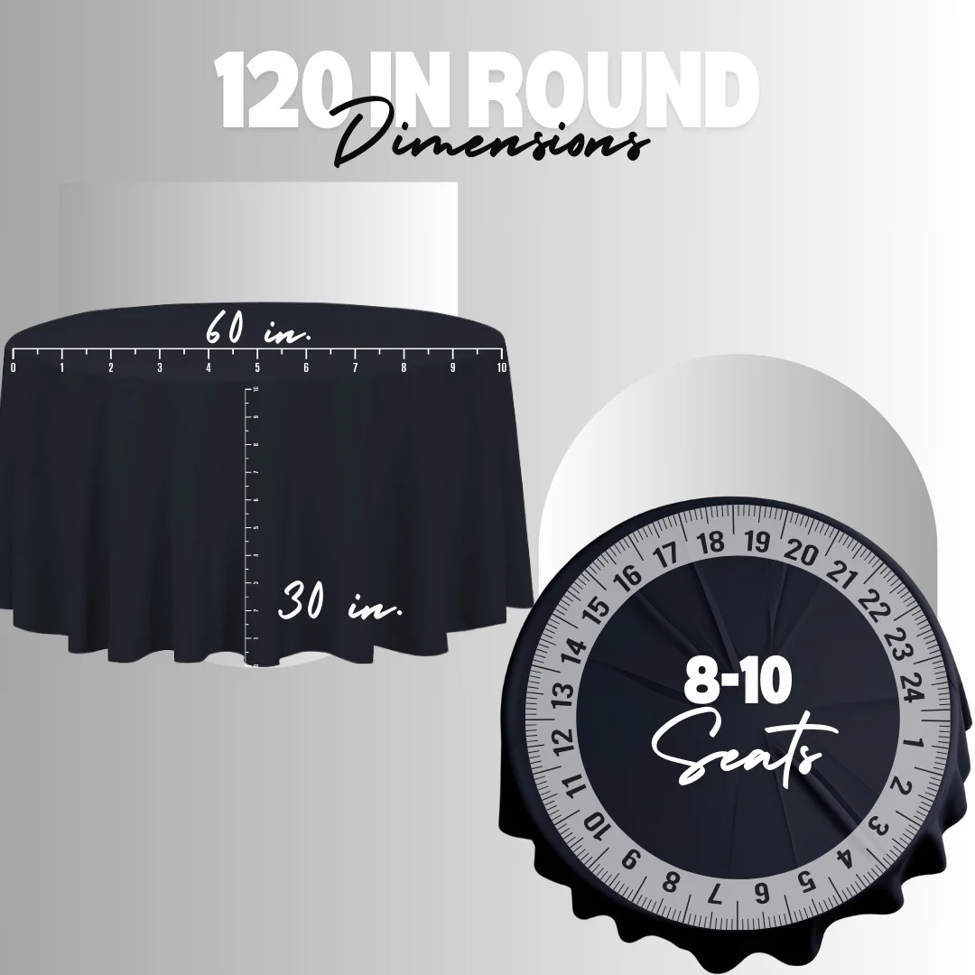 Classic 120 Inch Round Tablecl - Home Decor Color Palettes บทวิจารณ์และราคา