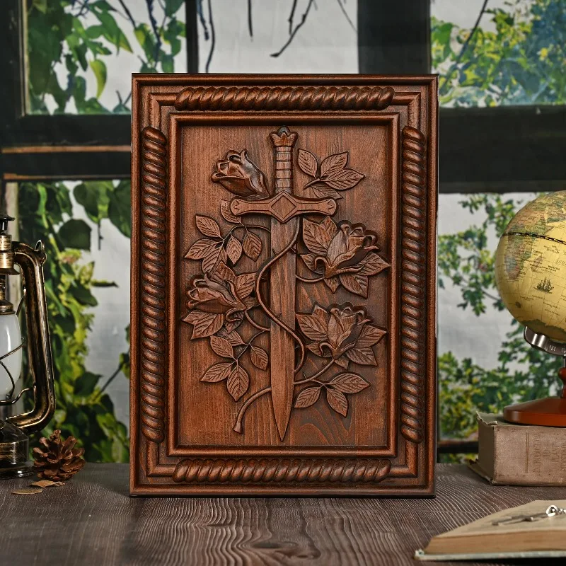Vintage Solid Wood Carved Rose - Home Decor Living บทวิจารณ์และราคา