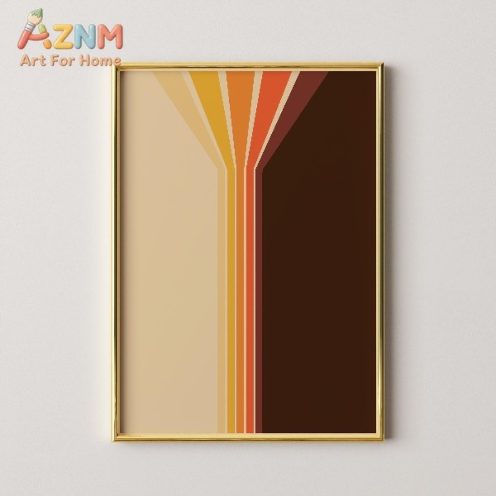 1pc 70's Design Vintage Abstra - Home Decor Hippie บทวิจารณ์และราคา