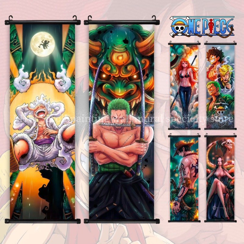 One Piece Scroll Hanging Paint - Home Decor Online บทวิจารณ์และราคา