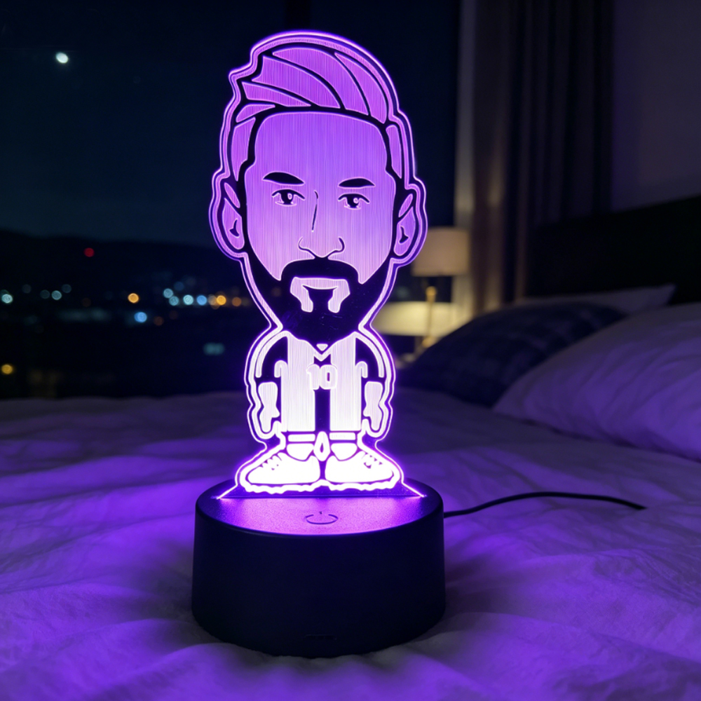 Footballer Lionel Messi 3D Acr - Home Decor Online บทวิจารณ์และราคา