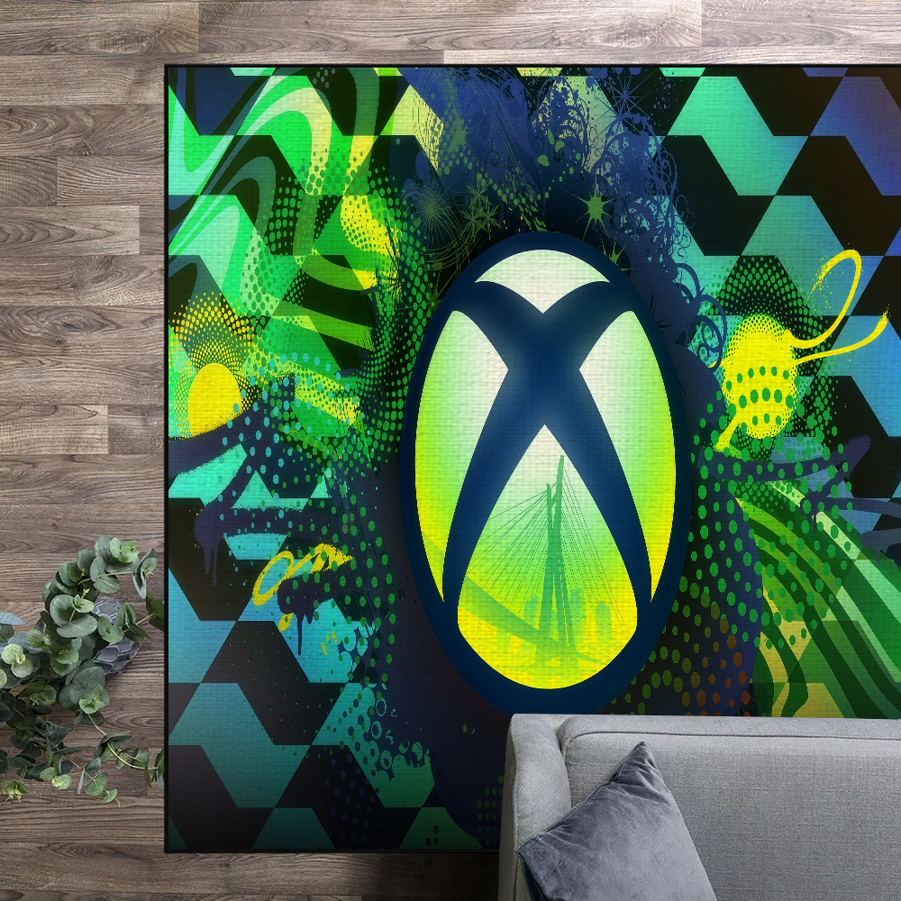 Logo Game X-Xbox Small Carpet  - Home Decor Xbox Games บทวิจารณ์และราคา