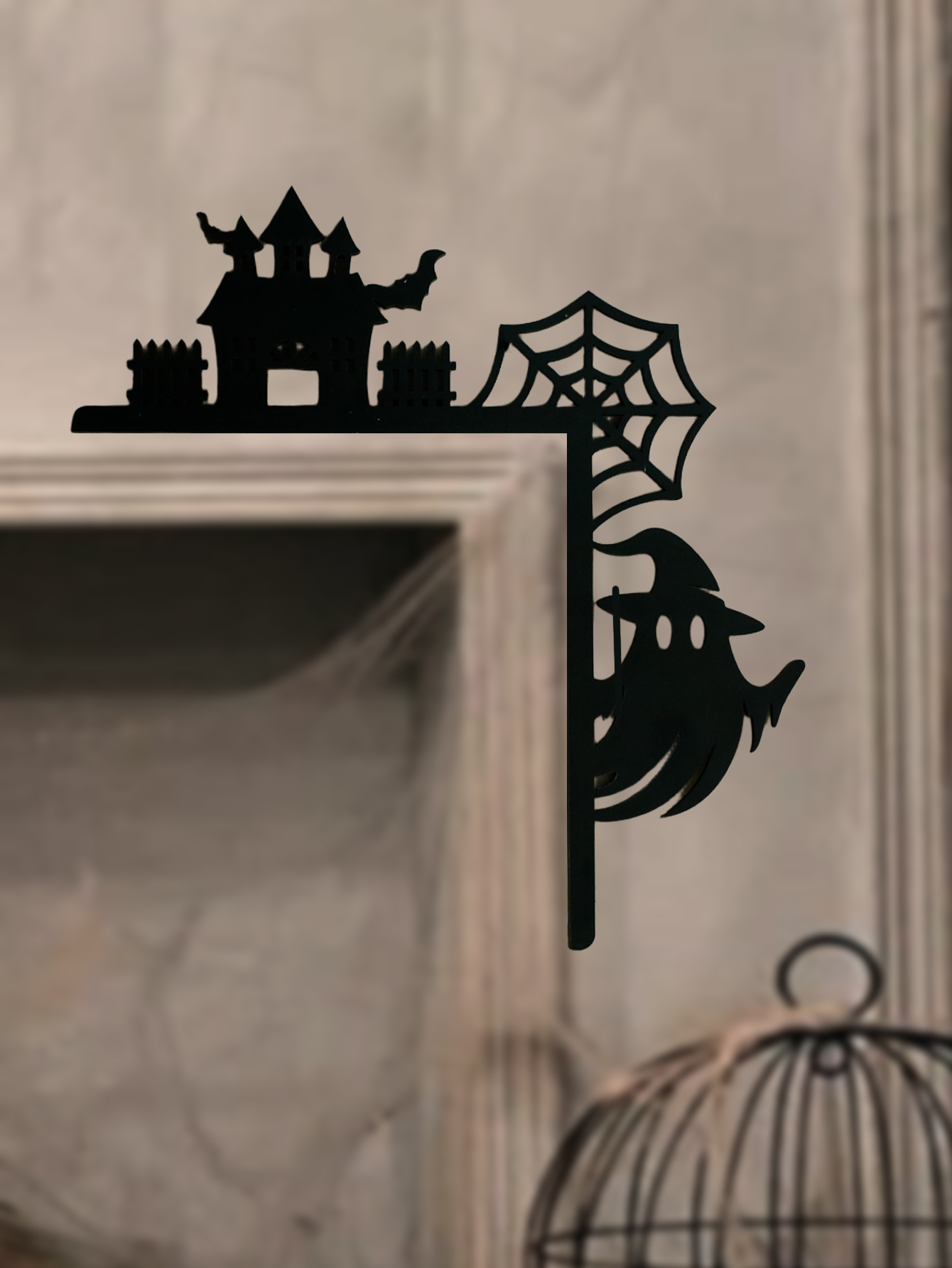 Wooden Halloween Door Corner D - Home Decor Gothic บทวิจารณ์และราคา