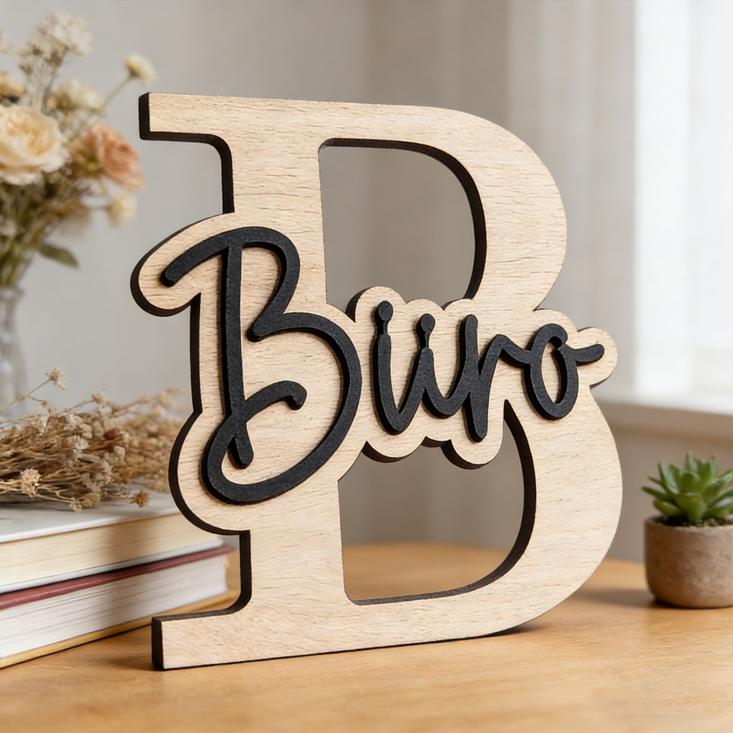 1pc Customizable Wooden Letter - Home Decor For Birthday บทวิจารณ์และราคา