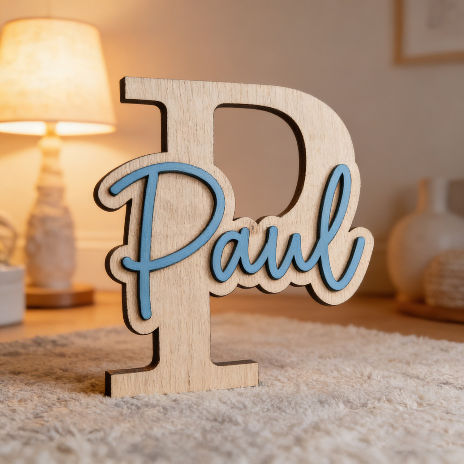 1pc Customizable Wooden Letter - Home Decor For Birthday บทวิจารณ์และราคา