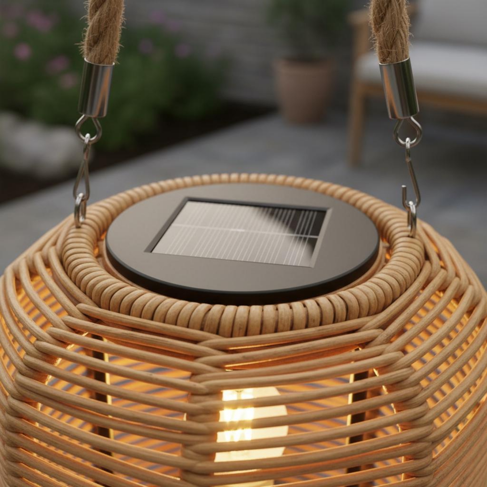 Handwoven Solar Lantern Braide - Home Decor Garden บทวิจารณ์และราคา