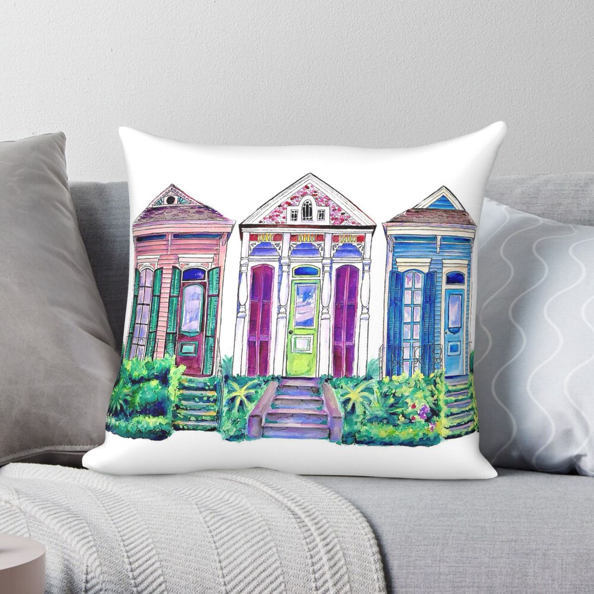 New Orleans Shotgun Houses Squ - Home Decor New Orleans บทวิจารณ์และราคา