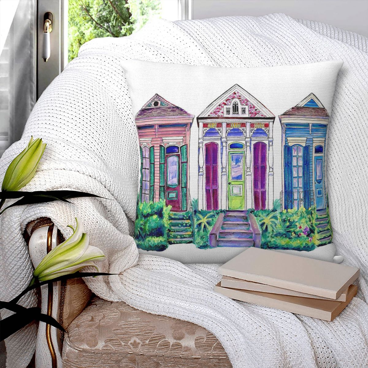New Orleans Shotgun Houses Squ - Home Decor New Orleans บทวิจารณ์และราคา