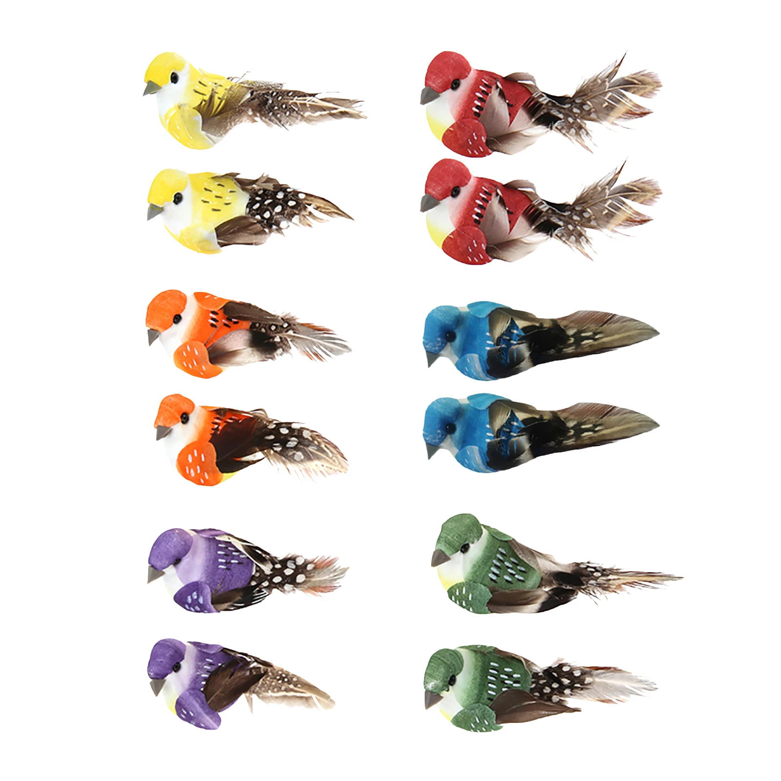 12pcs Set Artificial Birds Fak - Home Decor Ikea บทวิจารณ์และราคา