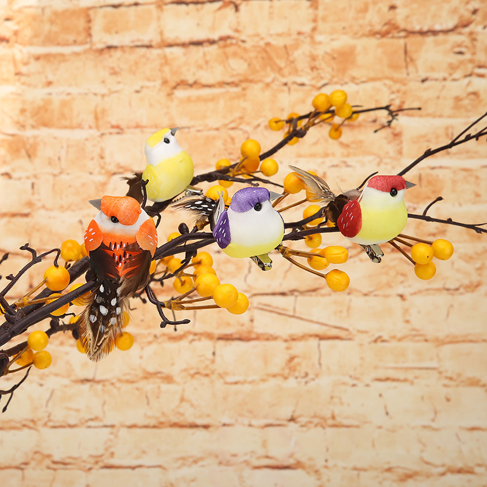 12pcs Set Artificial Birds Fak - Home Decor Ikea บทวิจารณ์และราคา