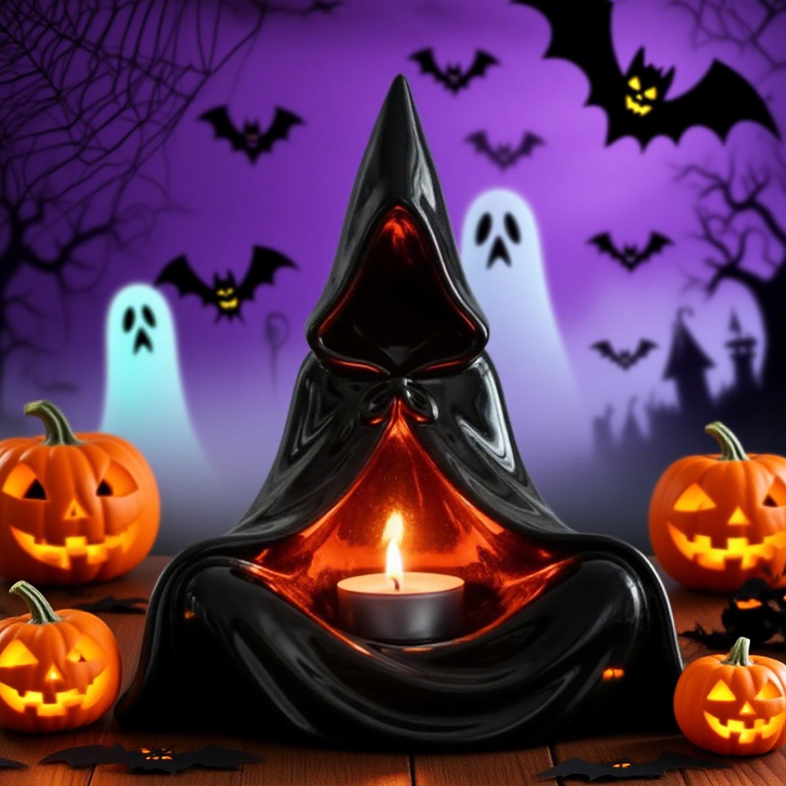 Spooky Tealight Holder Desktop - Home Decor Gothic บทวิจารณ์และราคา