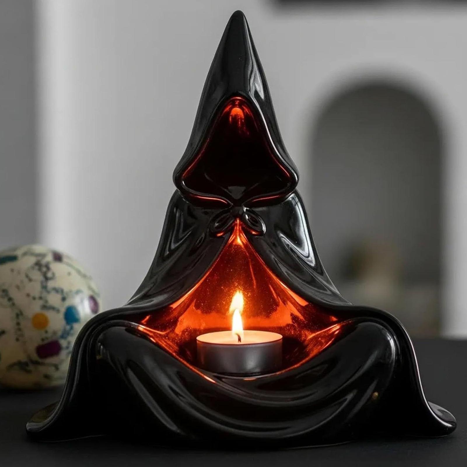 Spooky Tealight Holder Desktop - Home Decor Gothic บทวิจารณ์และราคา