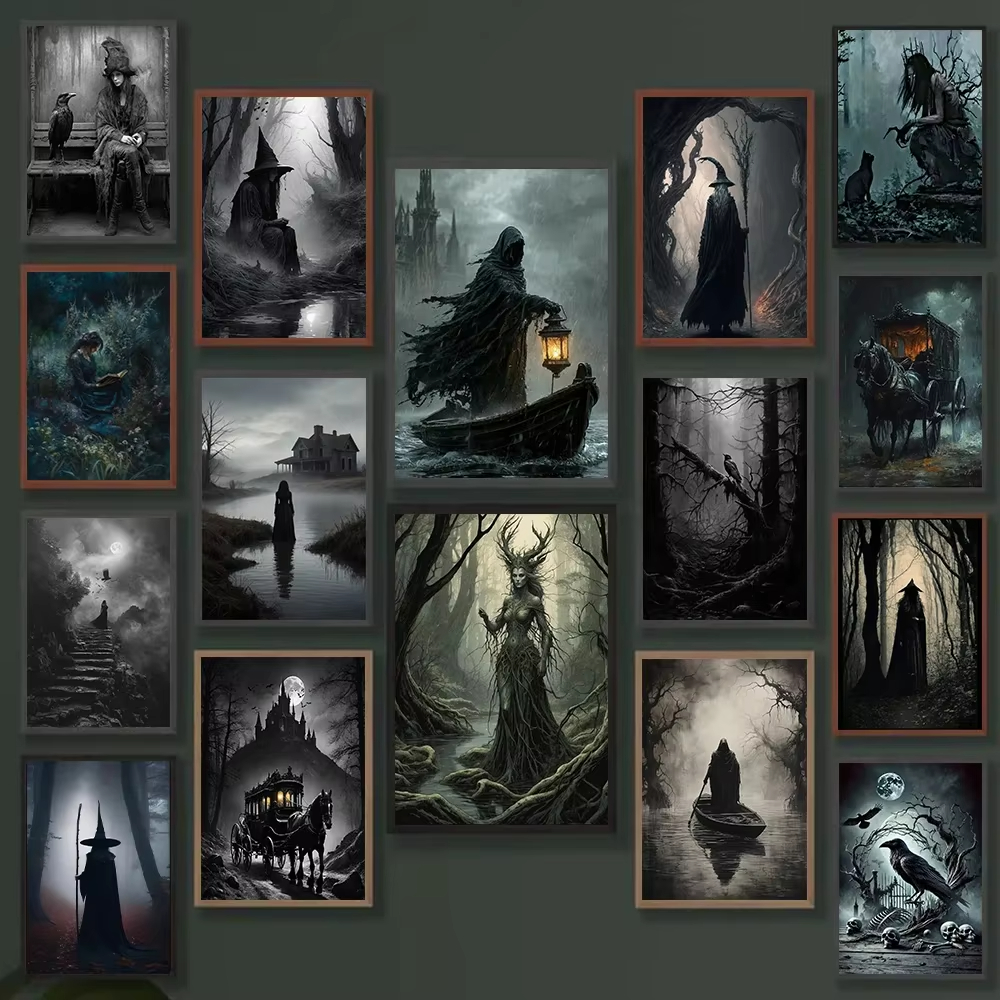 1pc frameless Dark Academia Ar - Home Decor Gothic บทวิจารณ์และราคา