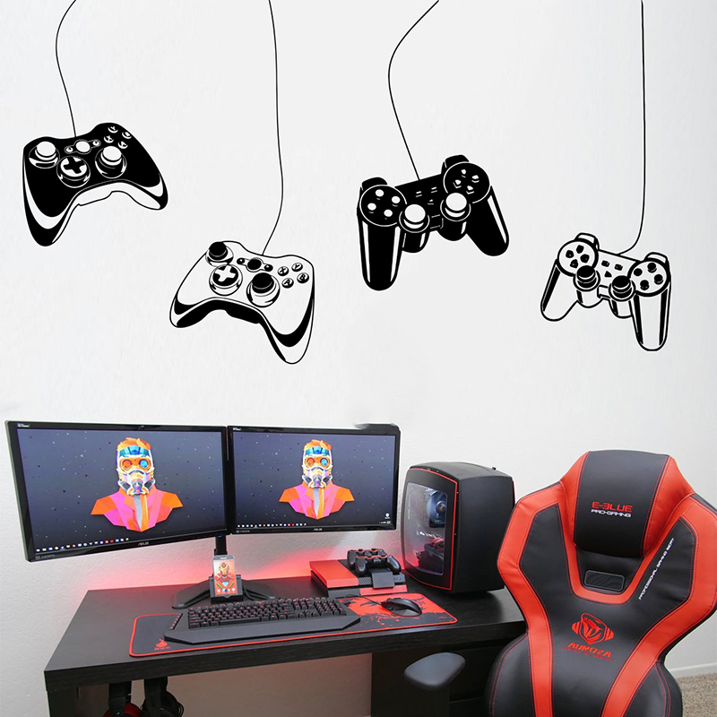 4Pcs Game Controller Wall Stic - Home Decor Xbox Games บทวิจารณ์และราคา