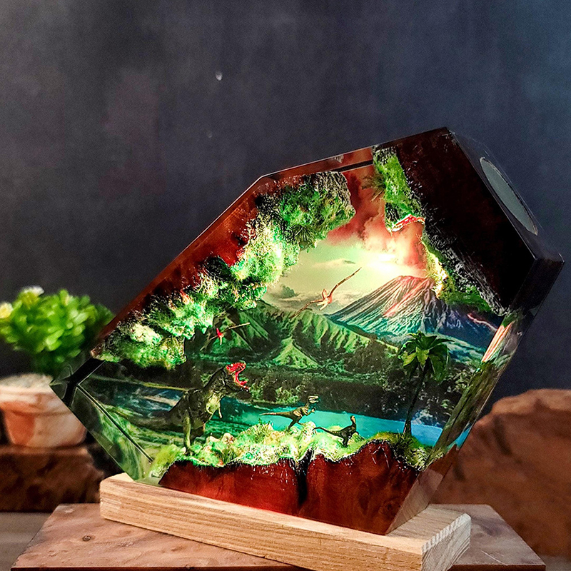 Table Resin Lamp Dinosaur Figu - Home Decor Ideas บทวิจารณ์และราคา
