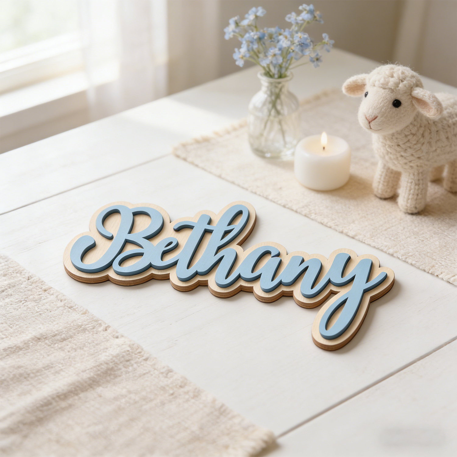 1 Personalized Double-layer Wo - Home Decor For Birthday บทวิจารณ์และราคา