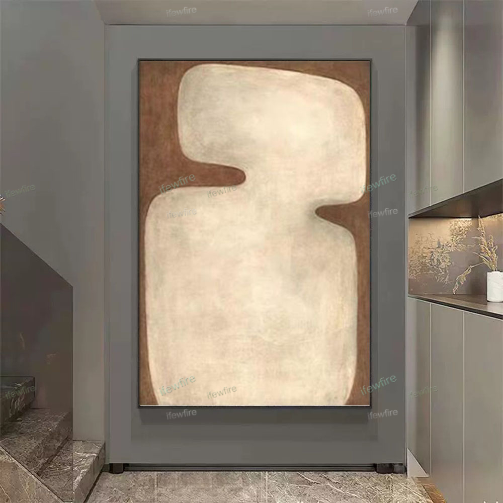 100% Hand-Painted Abstract Oil - Home Decor Color Palettes บทวิจารณ์และราคา
