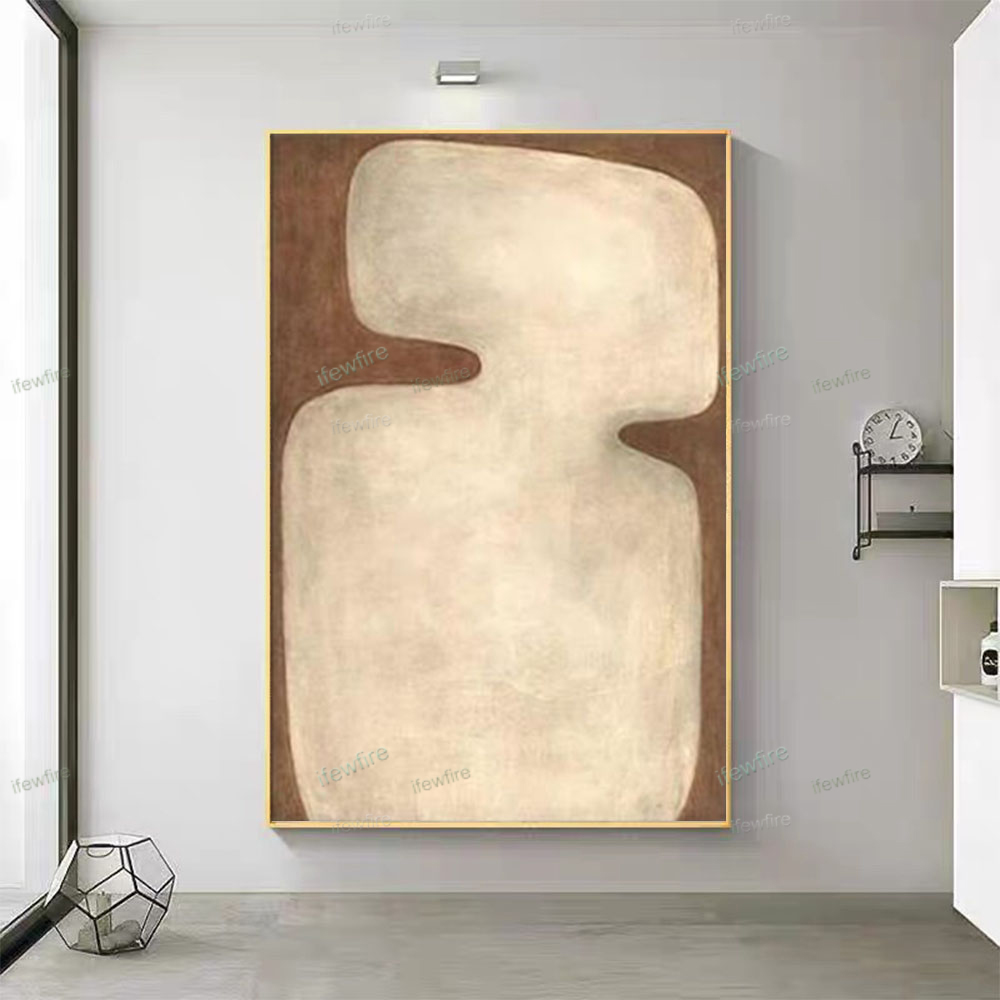 100% Hand-Painted Abstract Oil - Home Decor Color Palettes บทวิจารณ์และราคา