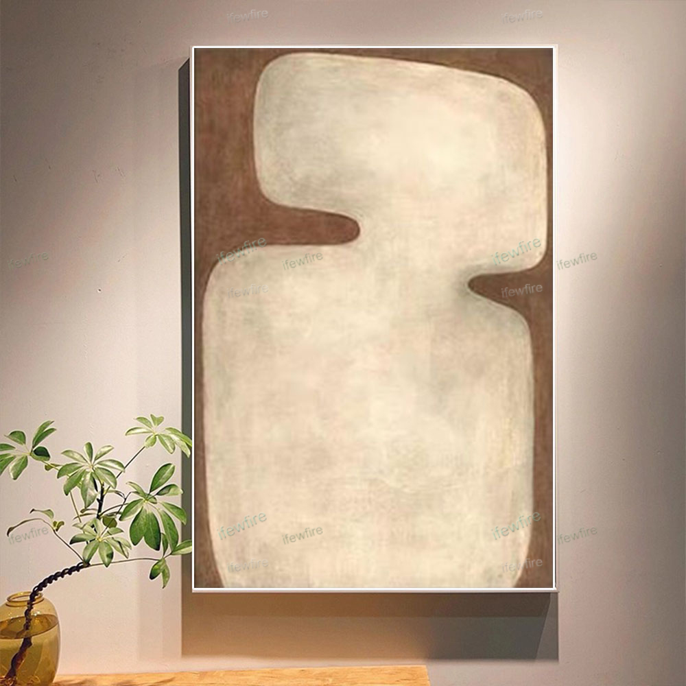 100% Hand-Painted Abstract Oil - Home Decor Color Palettes บทวิจารณ์และราคา