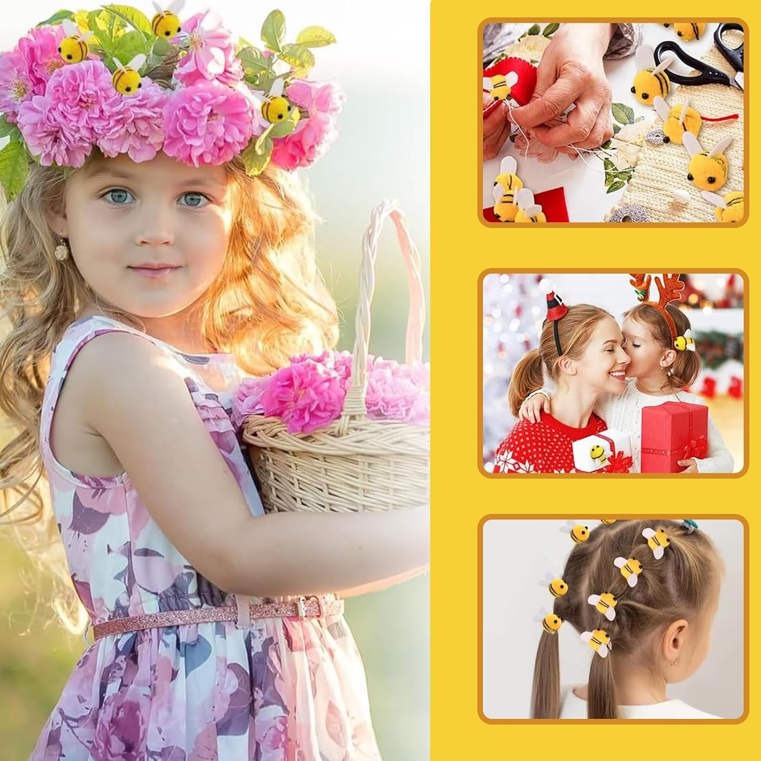 20Pcs Bee Pompom Hair Ball Pol - Home Decor Ikea บทวิจารณ์และราคา
