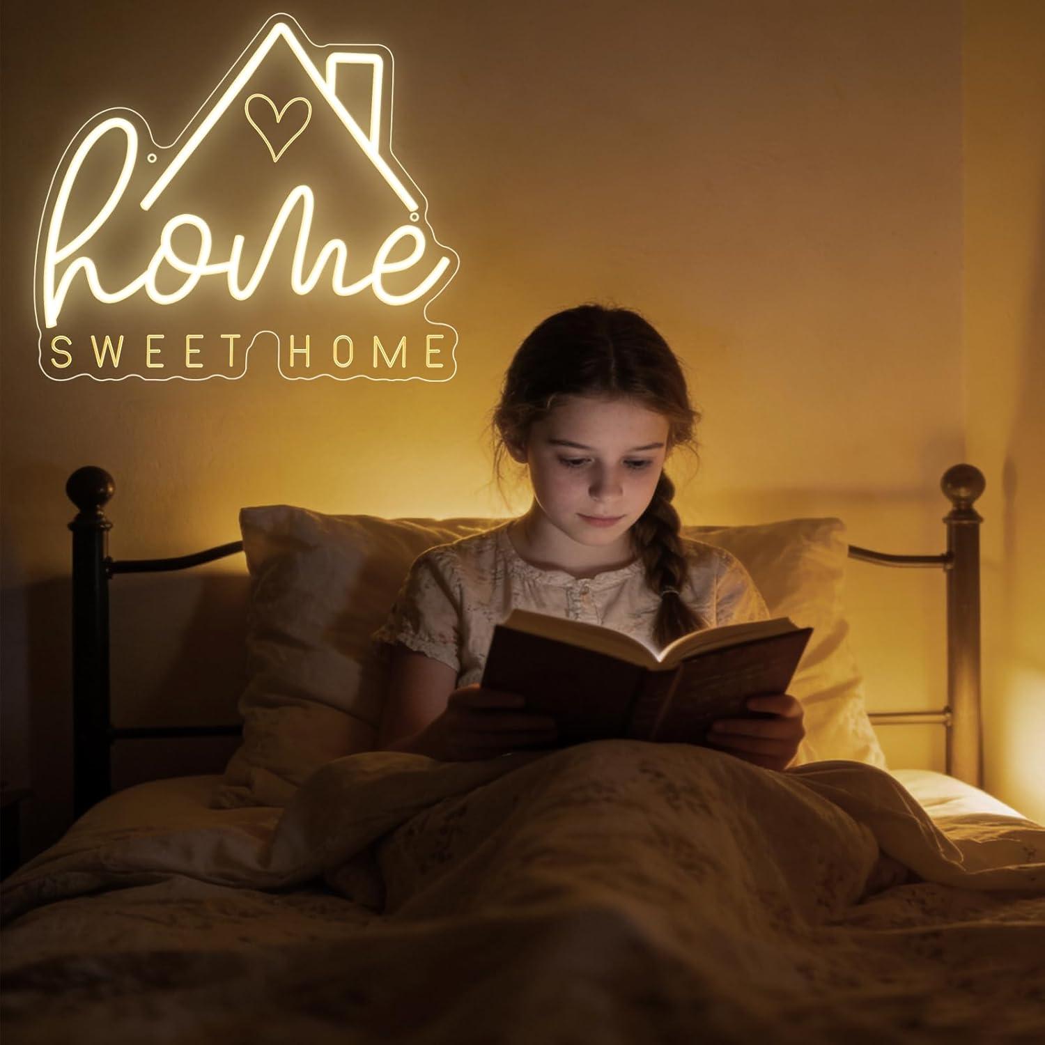 Sweet Home Neon Sign USB Dimma - Home Decor Room บทวิจารณ์และราคา
