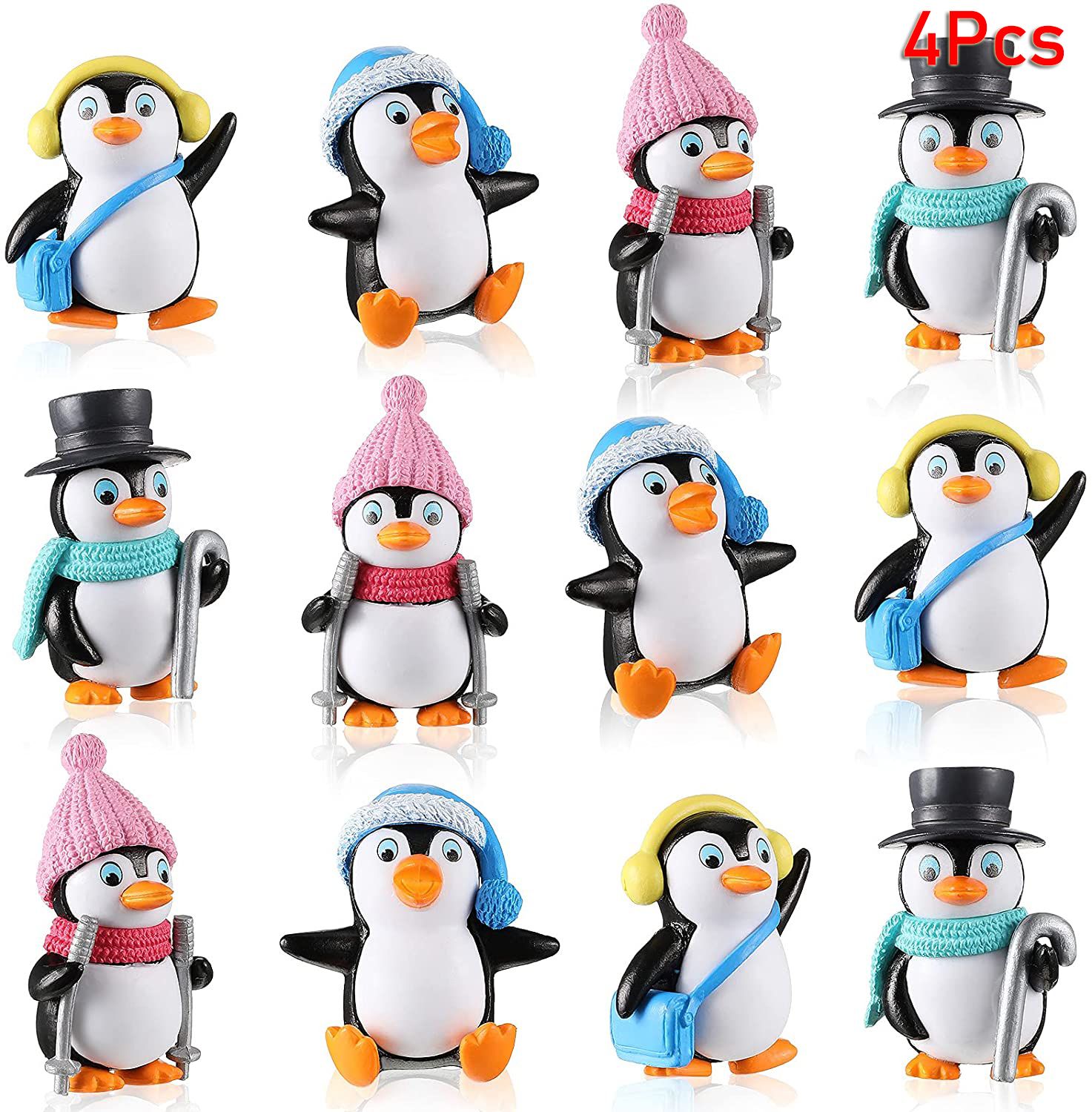 4Pcs Cute Cartoon Penguin Char - Home Decor Ikea บทวิจารณ์และราคา