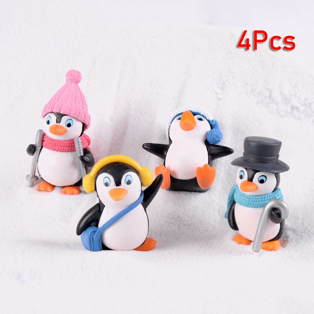 4Pcs Cute Cartoon Penguin Char - Home Decor Ikea บทวิจารณ์และราคา