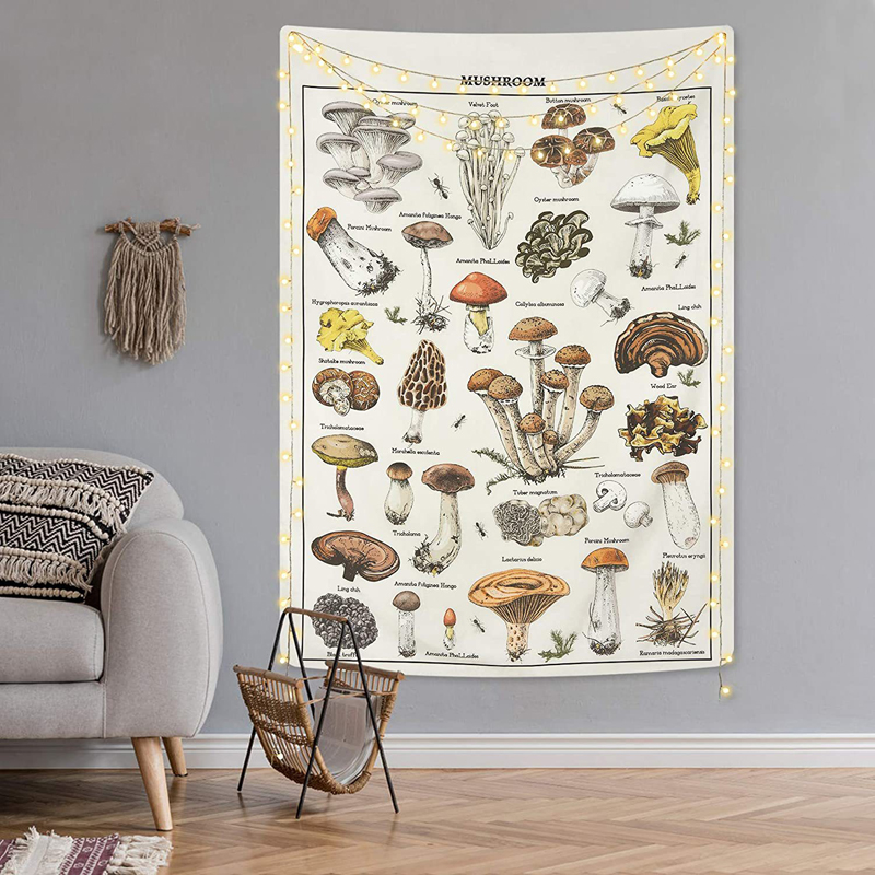 Psychedelic Mushroom Tapestry  - Home Decor Hippie บทวิจารณ์และราคา