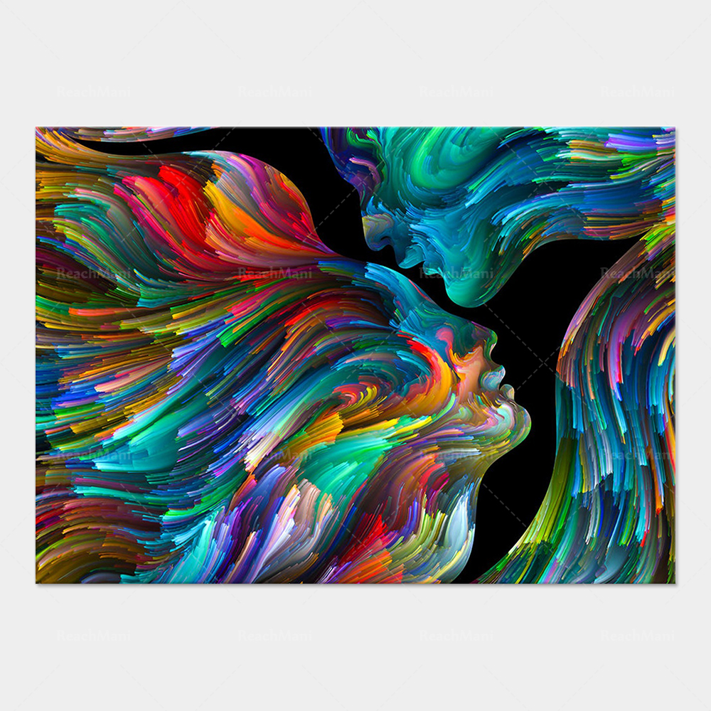 Abstract Girl Prints, Love Abs - Home Decor Color Palettes บทวิจารณ์และราคา