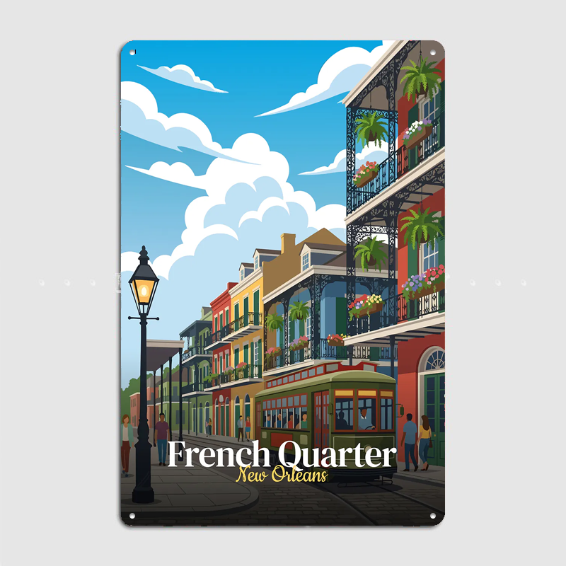 French Quarter New Orleans Tra - Home Decor New Orleans บทวิจารณ์และราคา