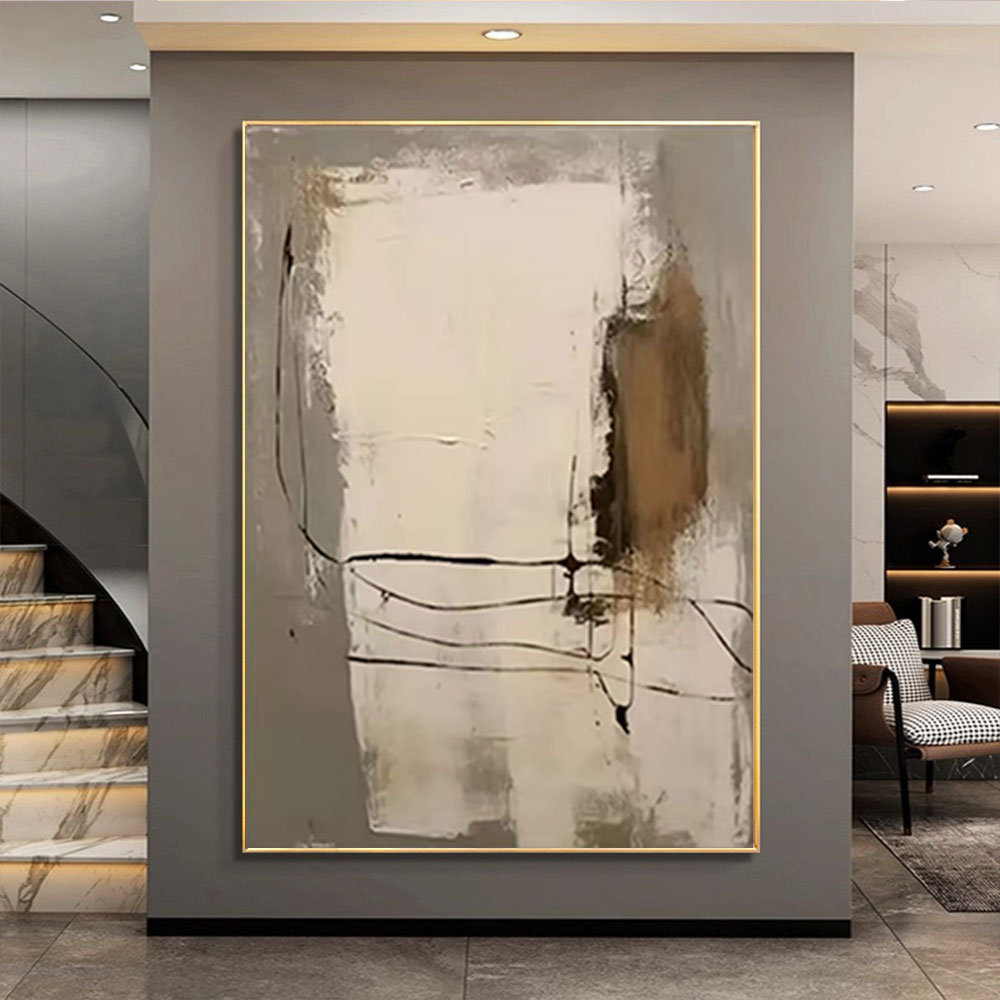 100% Hand-painted Oil Painting - Home Decor Color Palettes บทวิจารณ์และราคา
