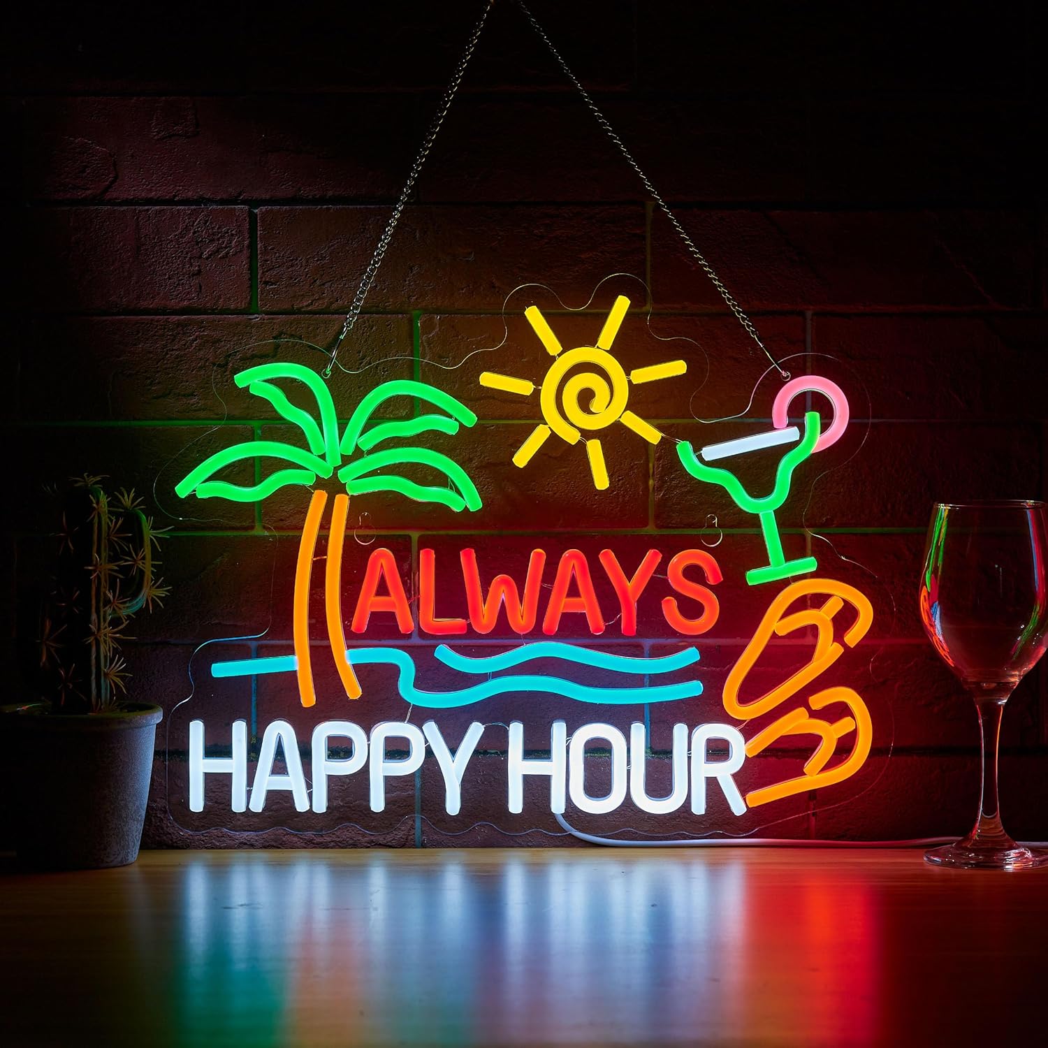 Always Happy Hour Beer Bar Neo - Home Decor Gift บทวิจารณ์และราคา