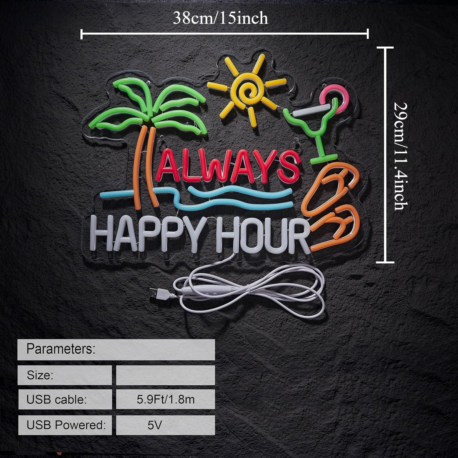 Always Happy Hour Beer Bar Neo - Home Decor Gift บทวิจารณ์และราคา