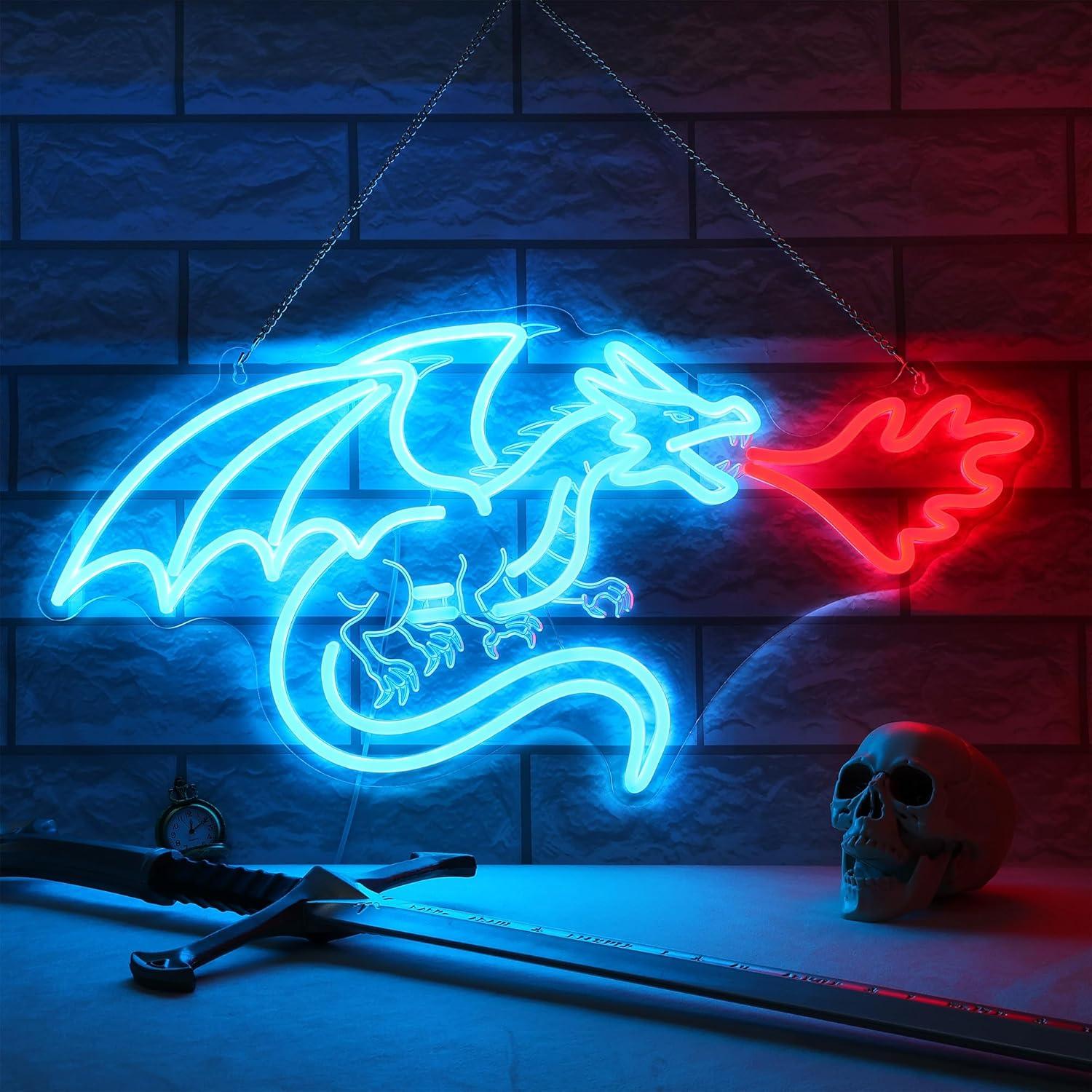 Dragon Neon Sign LED Dimmable  - Home Decor Room บทวิจารณ์และราคา